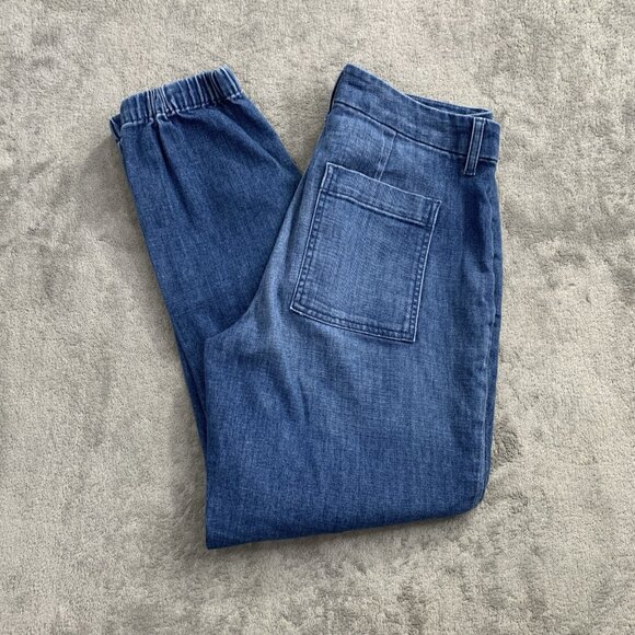 Frank & Eileen Denim - Frank & Eileen Jameson Jeans Womens 0 Blue Utility Denim Joggers Casual